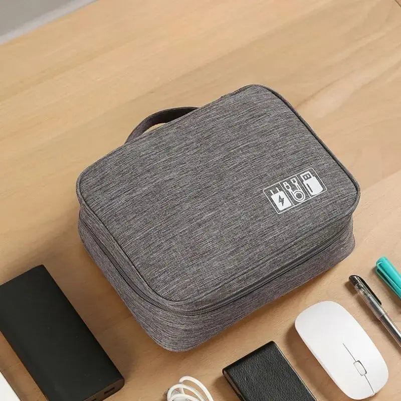 Kalsten | ORGAZIP Tech Organizer | Large Cable Bag for Travel | Waterproof & Multifunctional | For Power Banks, Cables & Accessories