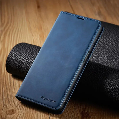 Brehn | Samsung Case: Magnetic Leather Case for stylish protection