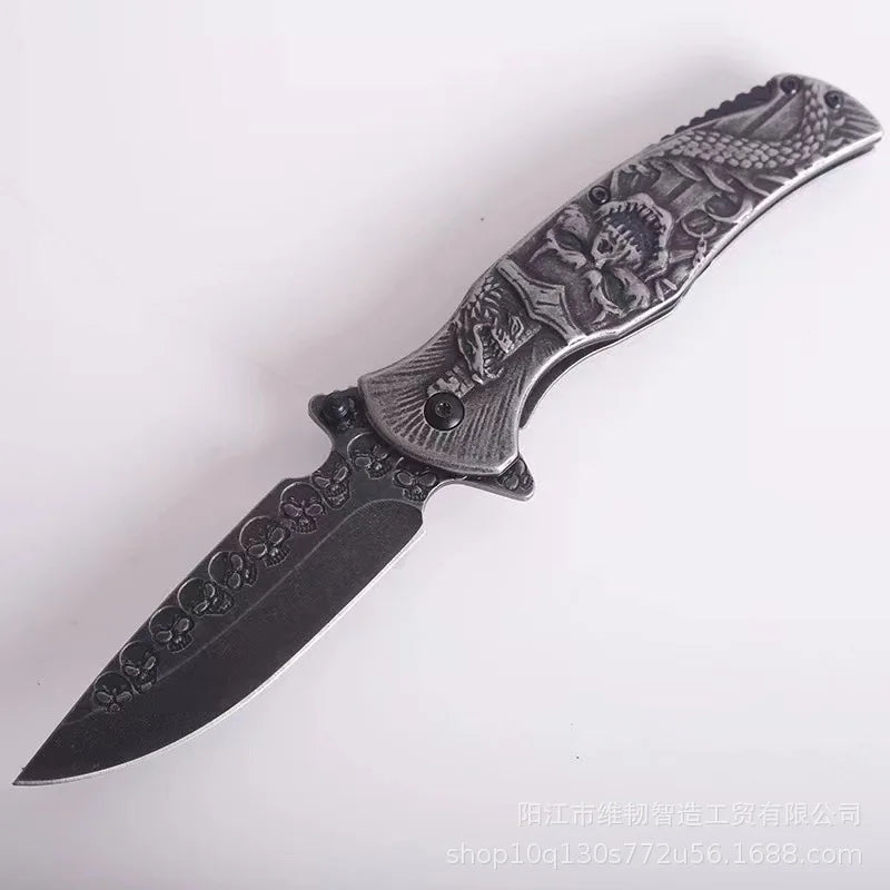 Tactical Nigh Skull Foldable Pocket Knife | Kalsten