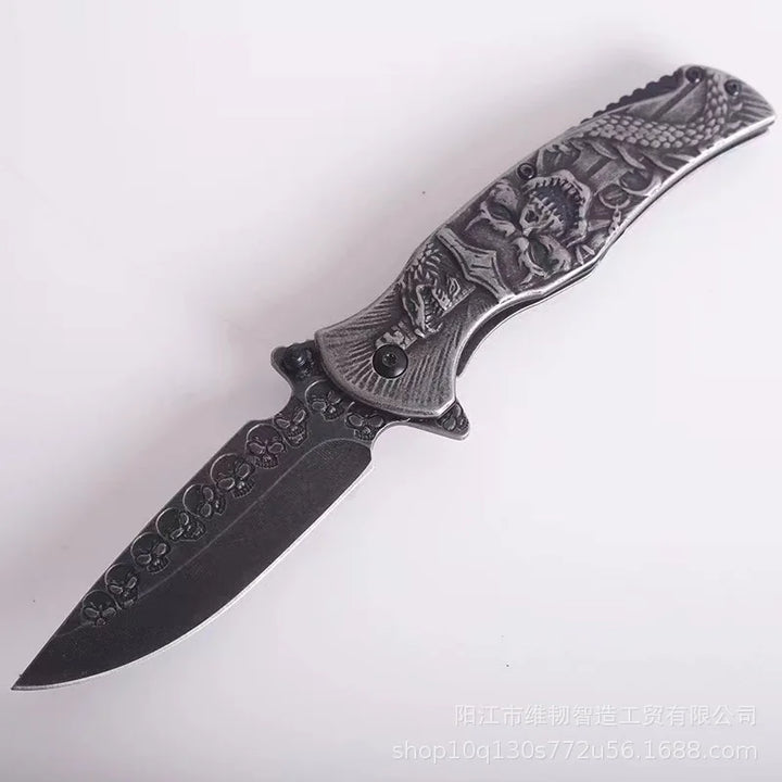 Tactical Nigh Skull Foldable Pocket Knife | Kalsten