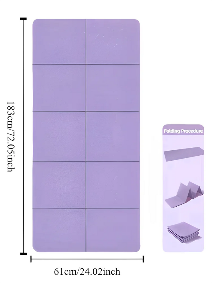 Kalsten | YogaMat FlexFold | Foldable & Lightweight | Double-Sided Non-Slip | Eco-Friendly TPE