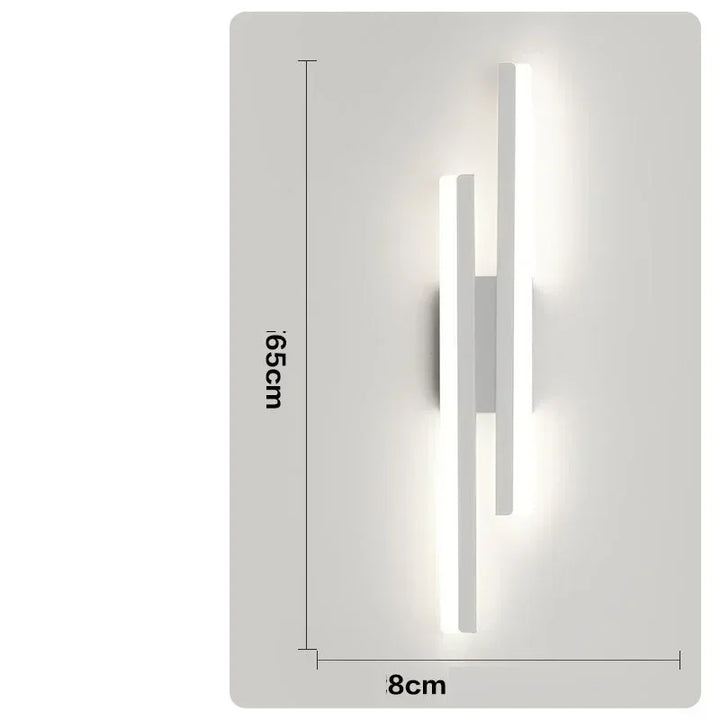 LED Bedroom Wall Lamp Wall Acrylic Lampshade Indoor Lighting for Living Room Corridor Light Fixture 50cm 16W | Kalsten