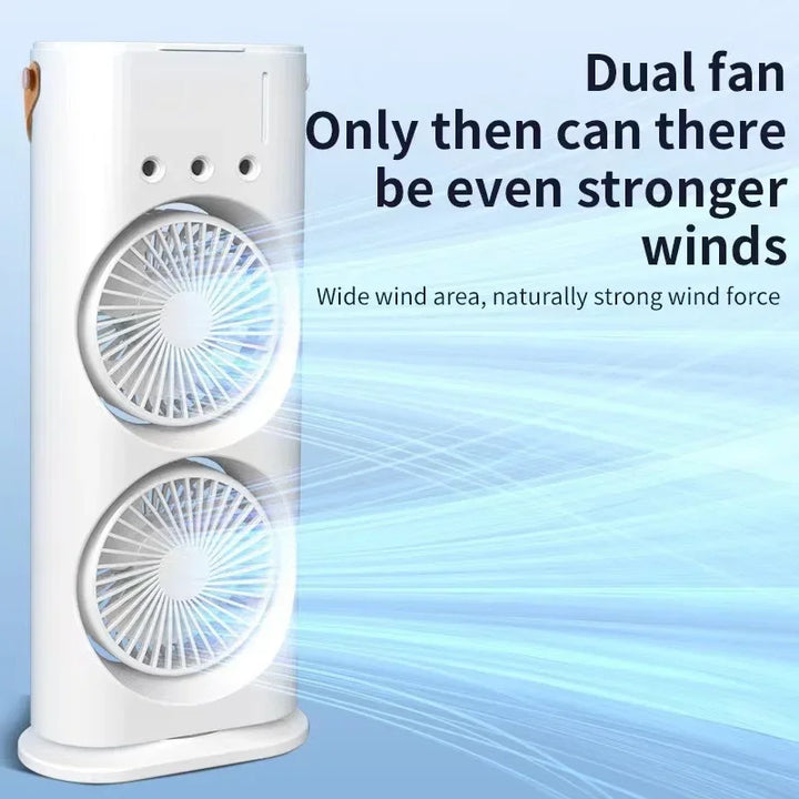 Portable Double Fan Cooling Spray Air Conditioning | Kalsten