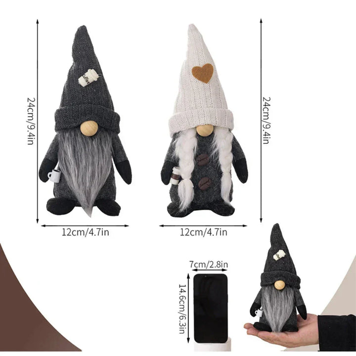 Scandinavian Coffee Gnome Dolls – Atmospheric Decoration Kalsten