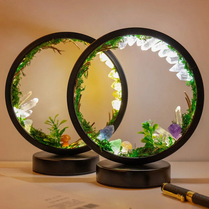 CrystalGlow Luxe Circle Night Lamp | Kalsten
