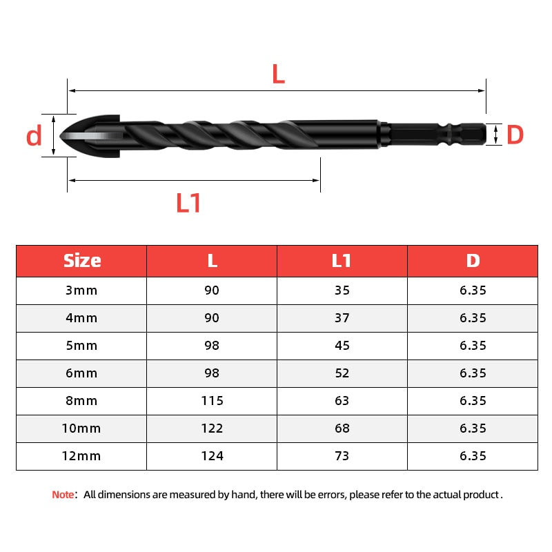 Heavy-Duty Mega Ultimate Cross Hex Drill Bit Set | Kalsten