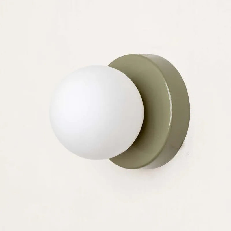 Kalsten | LumiGlobe - Modern Wall Lamp with Glass Block in Mid-Century Style