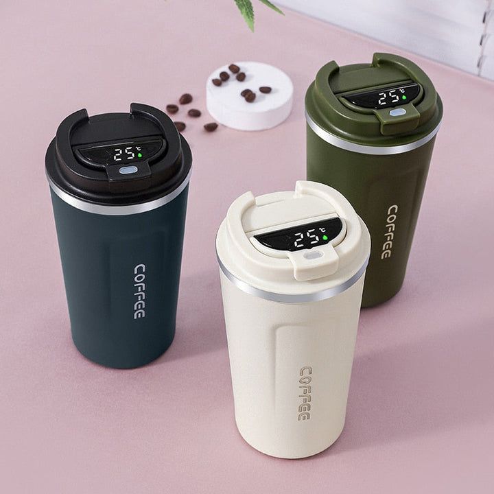 LED Temperature Display Smart Thermos Coffee Mug | Kalsten