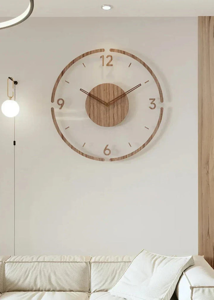 Minimalist Wooden Wall Clock