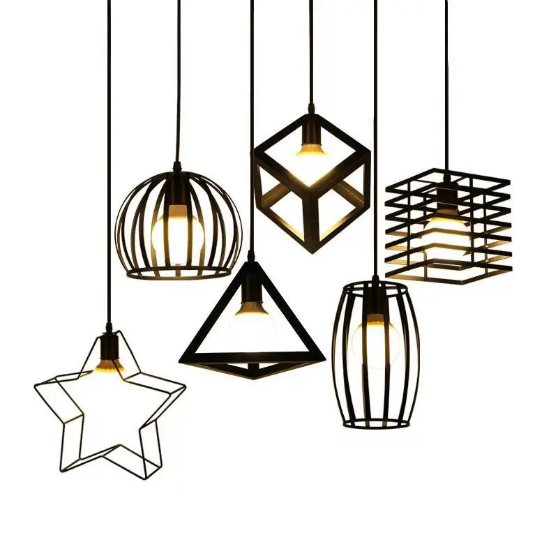 Nordic Black Pendant Light – Vintage Industrial Hanging Lamp for Kitchen Island, Cafe, Bar, and Dining Room | Kalsten