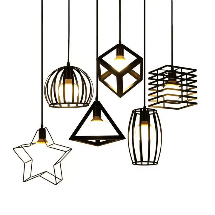 Nordic Black Pendant Light – Vintage Industrial Hanging Lamp for Kitchen Island, Cafe, Bar, and Dining Room | Kalsten