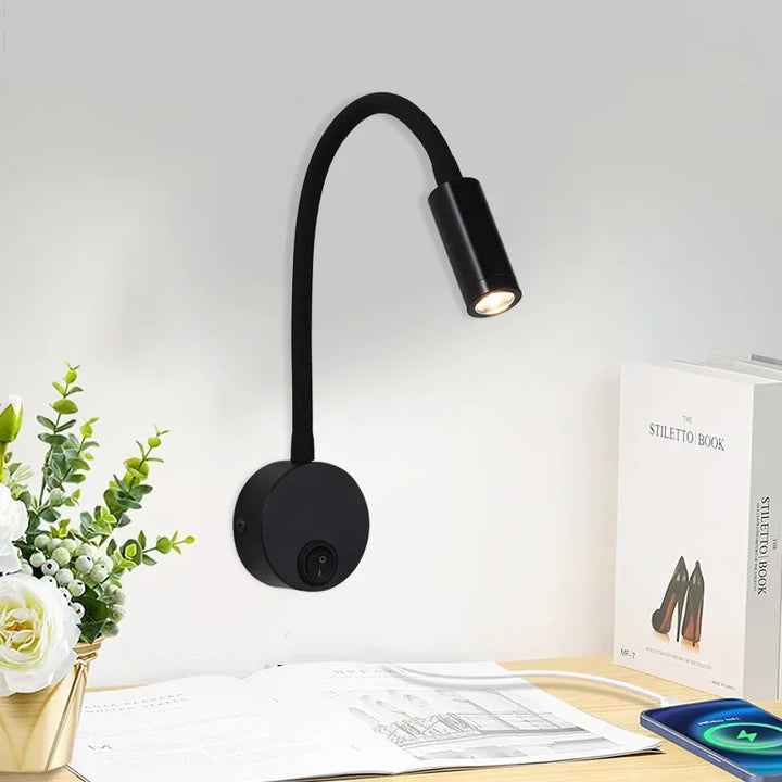 Versatile LED Wall Lamp: Modern, Flexible, Perfect for Reading in Bed | Kalsten