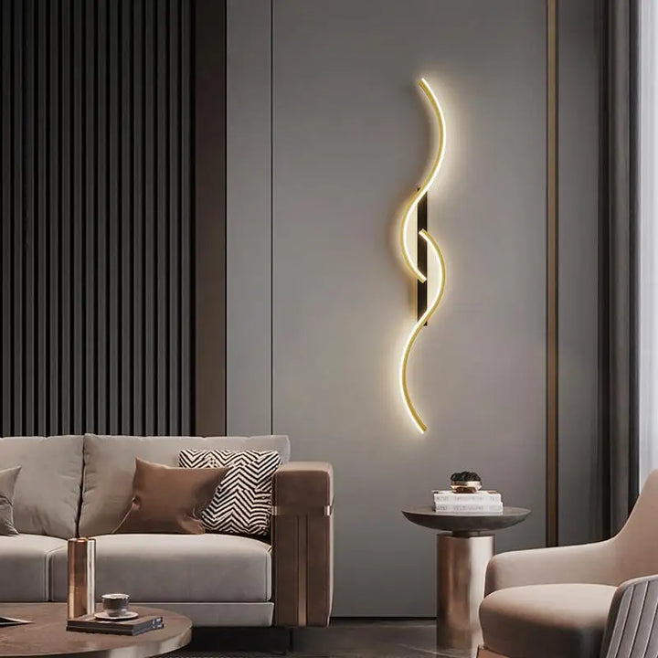 Modern LED Wall Lamp – Contemporary Wall Sconce for Living Room, Bedroom, Dining Room, and Hallway – Up & Down Lighting, Dimmable, Touch Switch, Indoor Home Decoration | Kalsten