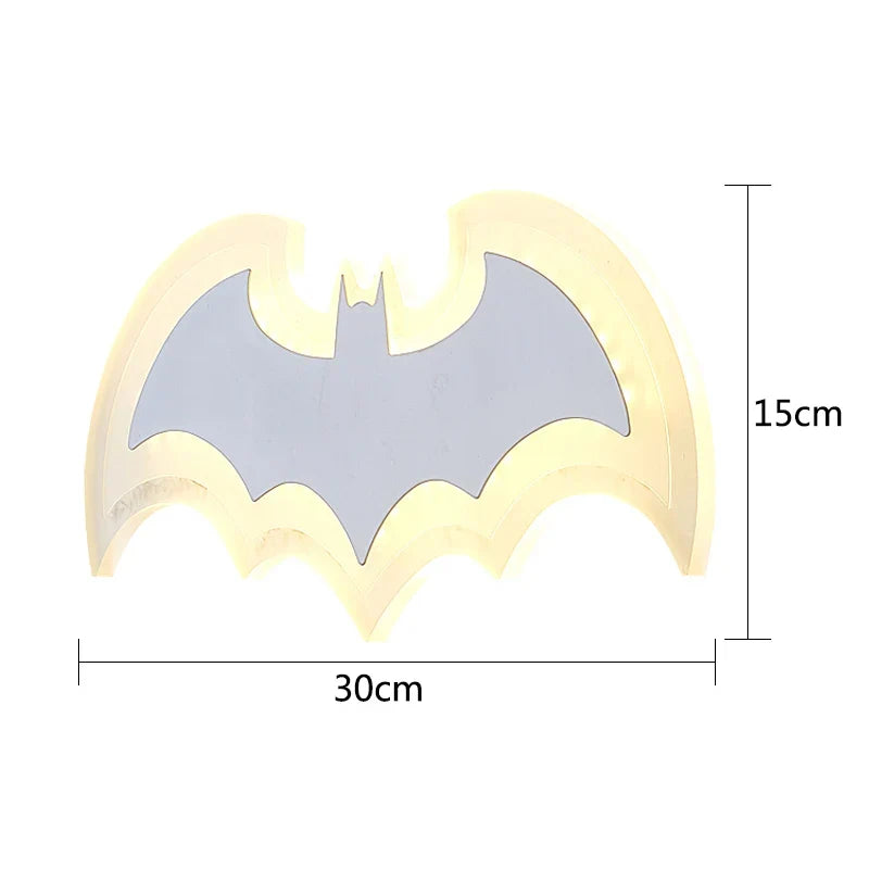 Creative Bat Acrylic Wall Lamp for Children's Room | Kalsten