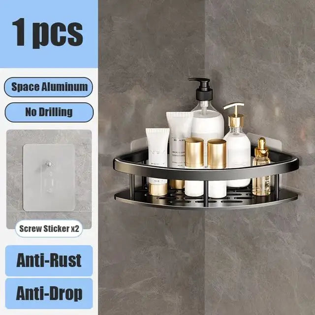 Shower shelf without drilling aluminum | Kalsten