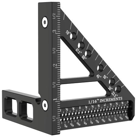 Kalsten | Precision 3D Woodworking Ruler – 45° & 90° Multi-Angle Measuring Tool