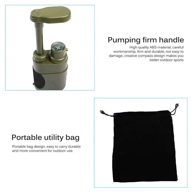 Outdoor Water Filter Camping Survival Tool | Kalsten