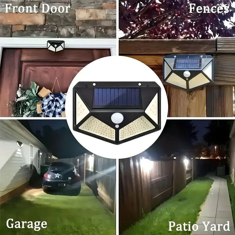 Solar Wall Light Outdoor 100 LED with Motion Sensor | Kalsten