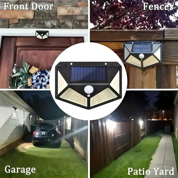 Solar Wall Light Outdoor 100 LED with Motion Sensor | Kalsten