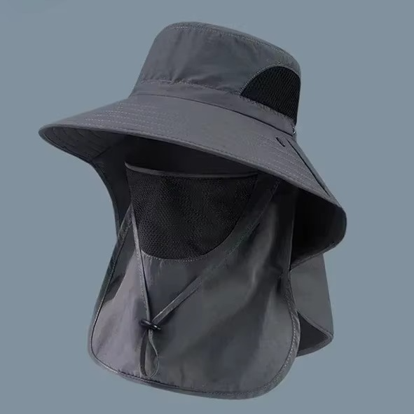 Kalsten | UV Protection Outdoor Sun Hat with Wide Brim and Neck Flap for Hiking, Fishing, and Camping