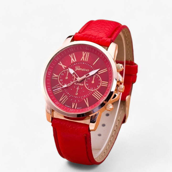 Kalsten | Camille Womens Waterproof Leather Strap Watch 42mm