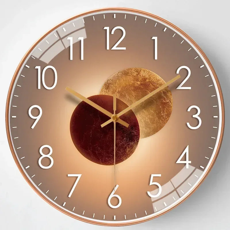 Kalsten | Silent Classic Wall Clock | Non-Ticking Elegant Timepiece for Bedroom & Office