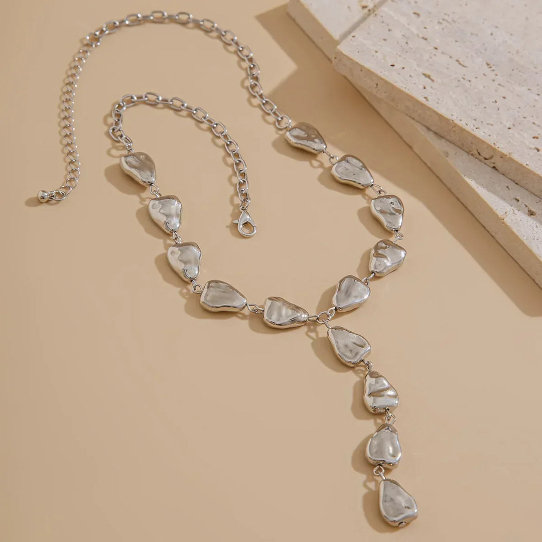 Kalsten | Modern Stone Inspired Lariat Necklace
