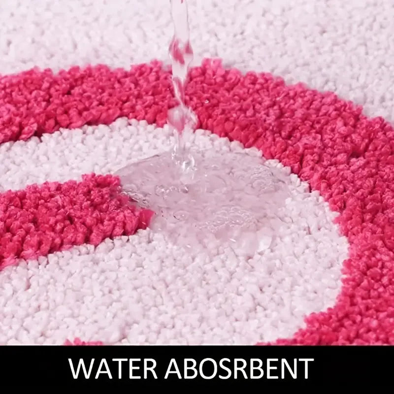 Tufted design carpet "Get Naked" Pink 80×50 cm | Kalsten