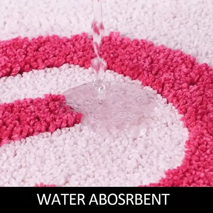 Tufted design carpet "Get Naked" Pink 80×50 cm | Kalsten
