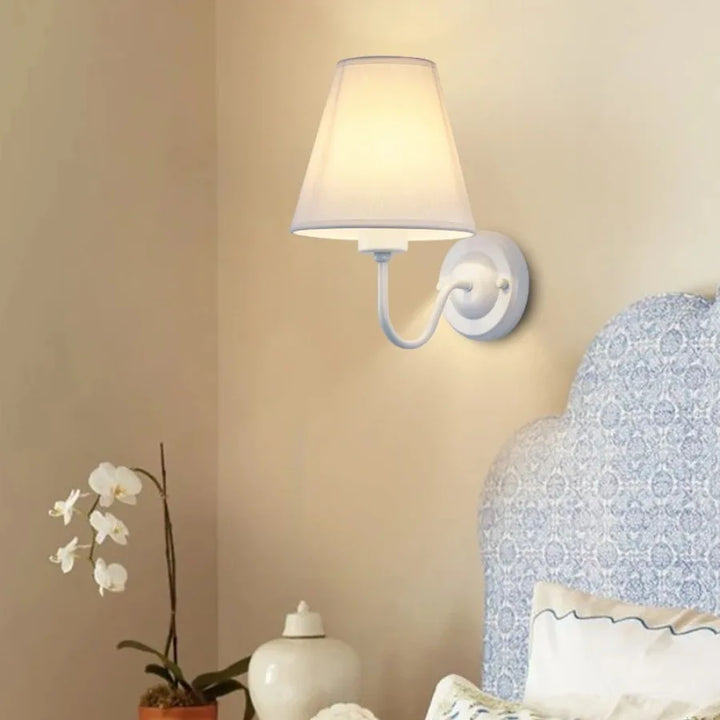 Modern LED Fabric Wall Lamp – E27 Retro Wall Lighting for Bedroom, Living Room, Hotel, and Dining Room | Kalsten