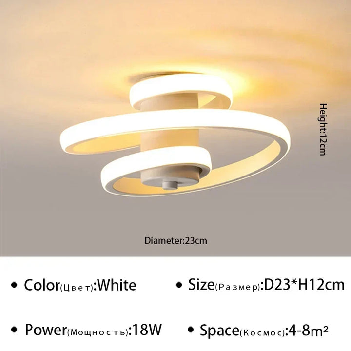 Modern LED Aisle Ceiling Lights | Surface Mounted for Bedroom, Living Room, Corridor, and Balcony | Kalsten
