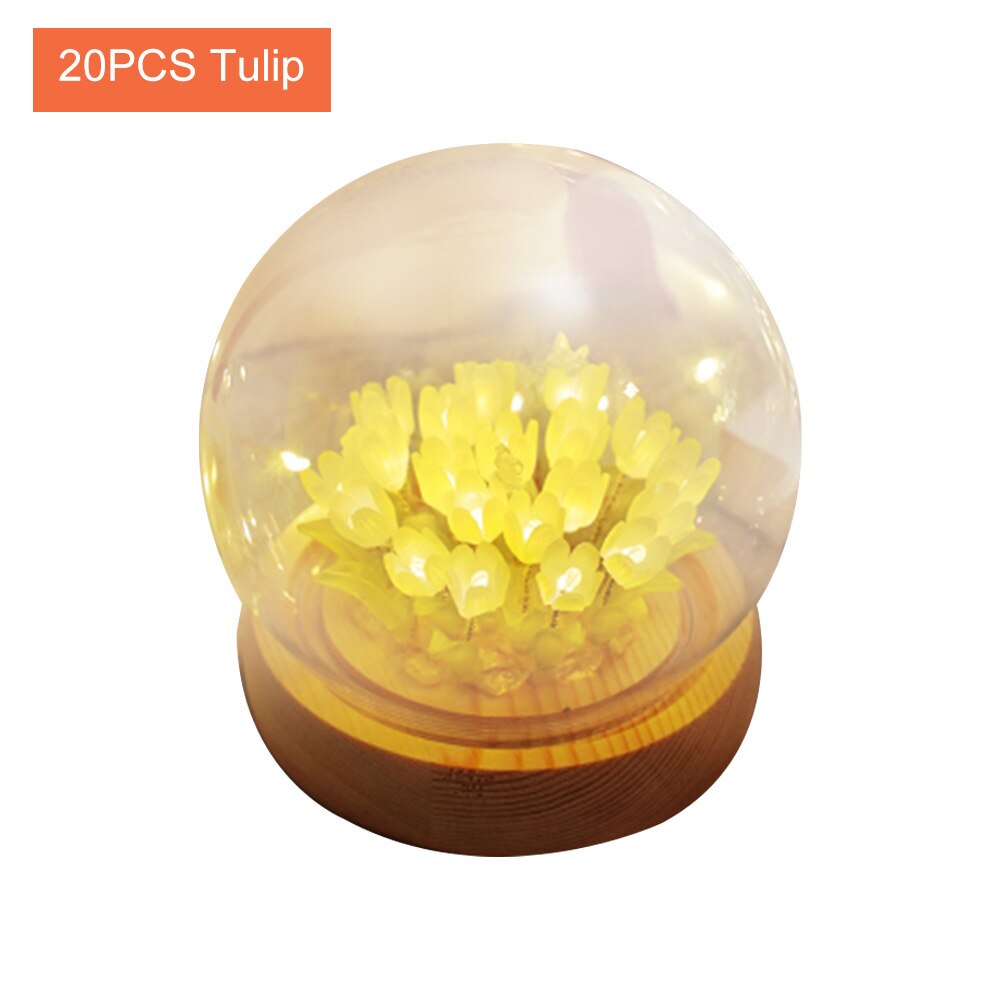 Shiny Tulip Handmade Night Lamp | Kalsten