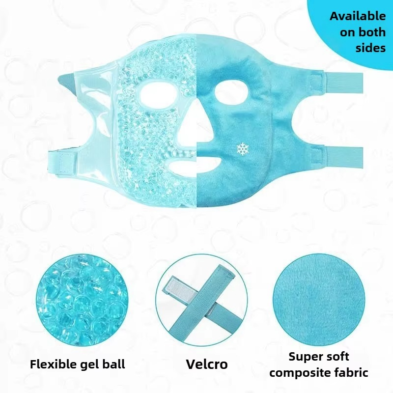 Kalsten | Cold and Hot Therapy Full Face Gel Bead Mask with Eye Compress