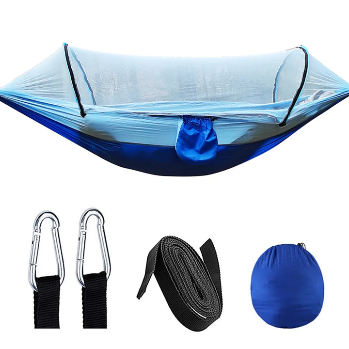 Outdoor Hammock with Mosquito Net (200kg Capacity)