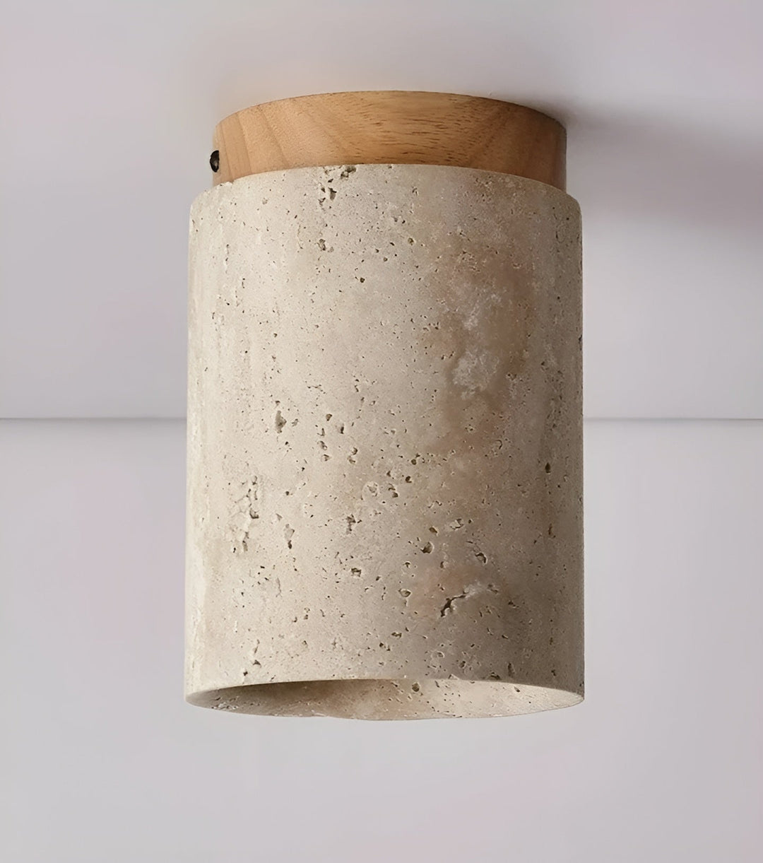 ZenElegance Wabi Sabi Luxury Ceiling Lighting - Natural Travertine LED Kalsten