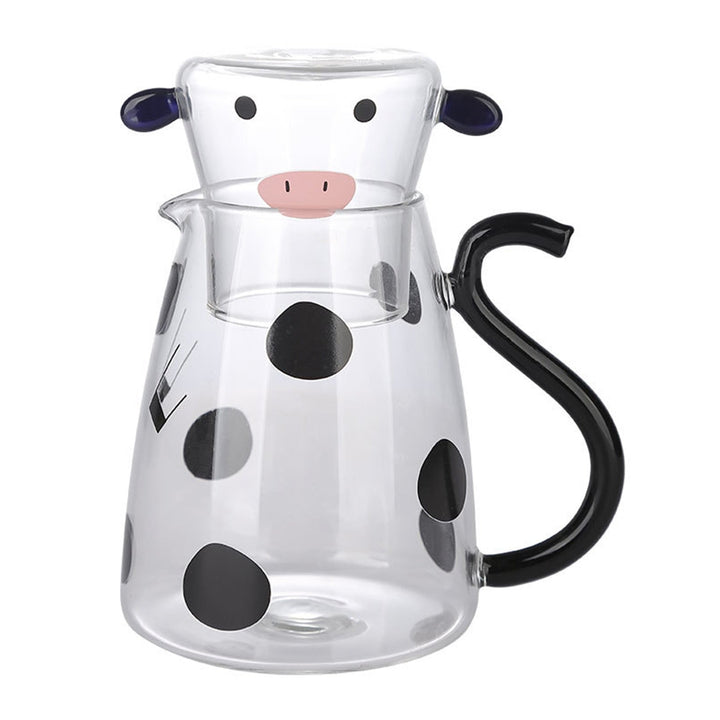 Sweet cow glass jug with cup | Kalsten