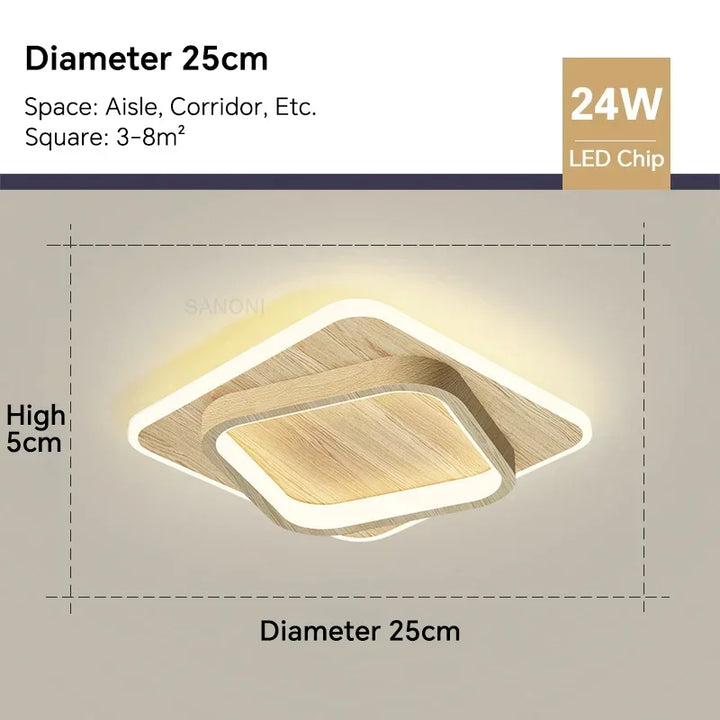 Modern LED Aisle Ceiling Light Chandelier - Indoor Lighting Fixture for Corridor, Stairs, Foyer, Balcony, Bedroom, Bathroom | Kalsten