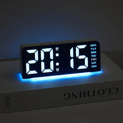Modern LED Every Week Display Nightlight Alarm Clock | Karnz