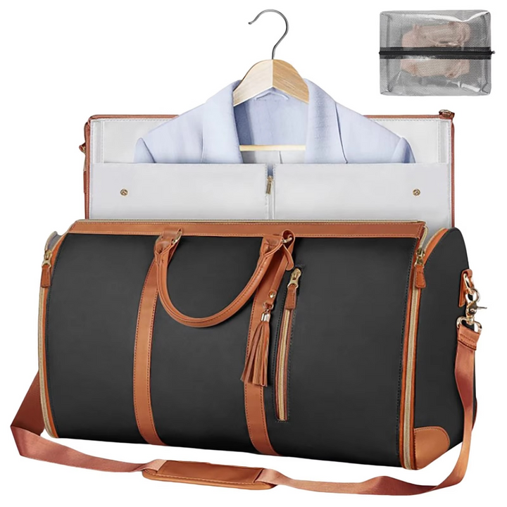 Kalsten | Large-Capacity Foldable Women's Garment Travel Bag with Hanging Suit Compartment