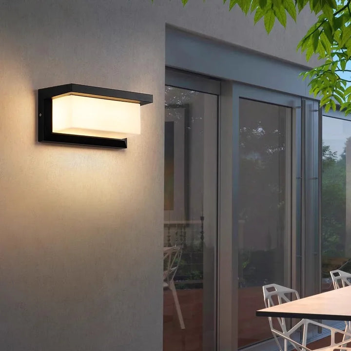 Modern LED Outdoor Wall Lamp with Motion Sensor - Waterproof Porch Light, Outdoor Lighting Fixture | Kalsten