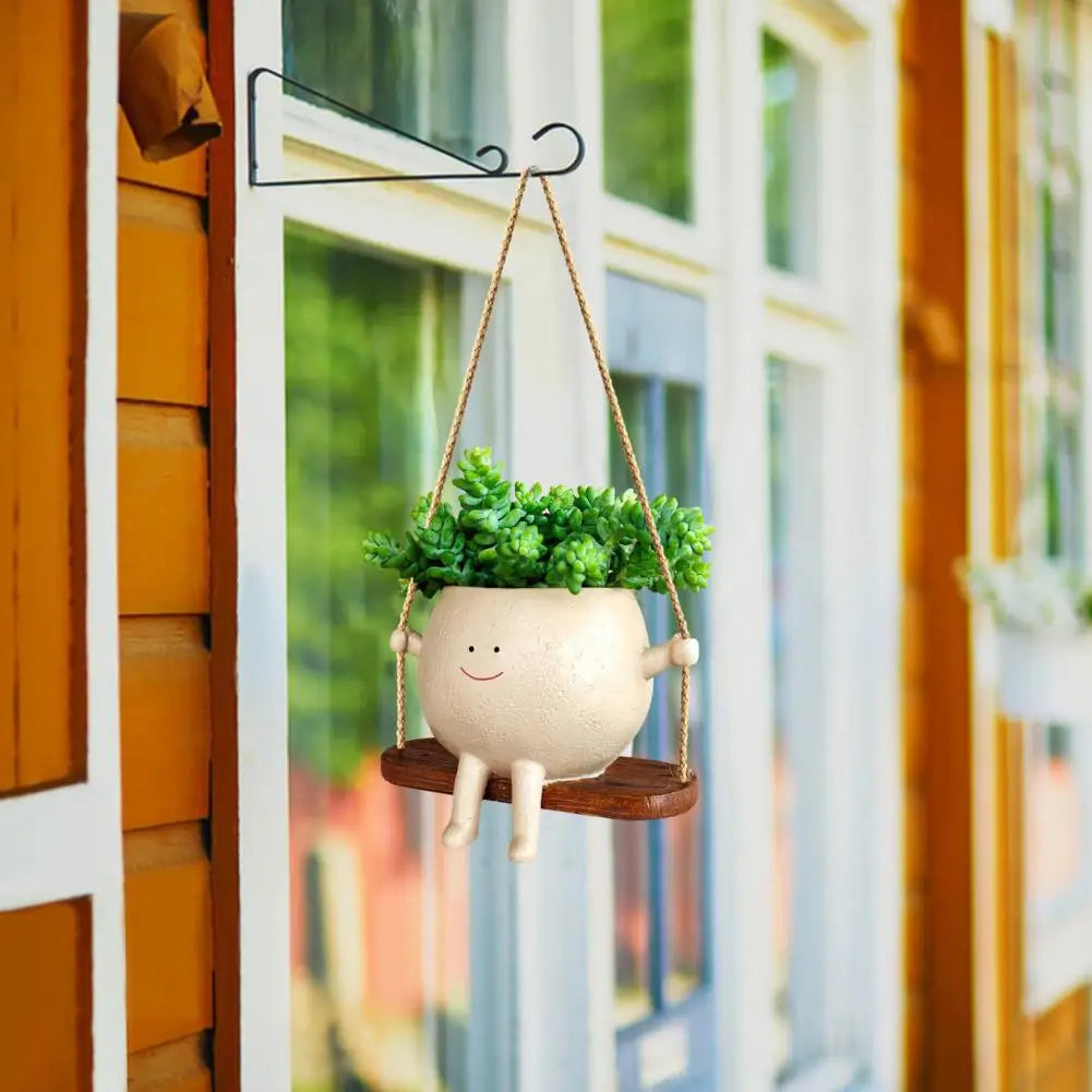 Swing Smiling Face Flower Pot | Kalsten