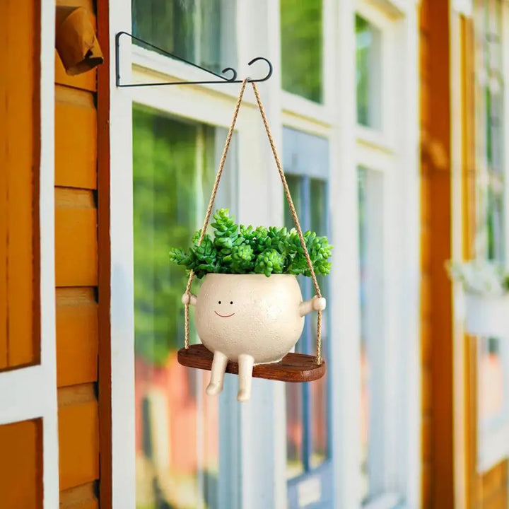 Swing Smiling Face Flower Pot | Kalsten