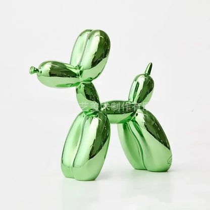 Brehn | Nordic Balloon Dog Sculpture Resin Animal Ornament Art Sculptures and Figurines Handicraft Home Decoration Room Desktop Accessories