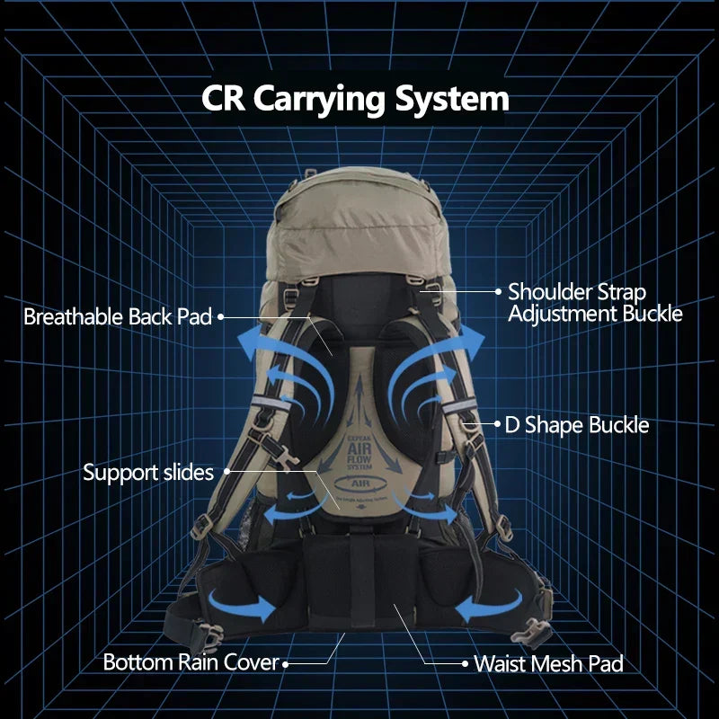 Outdoor Path Camping Large-Capacity Hiker Backpack | Kalsten