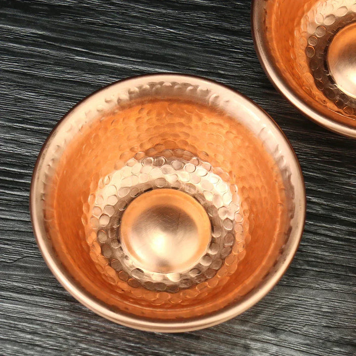 Kalsten | Nepalese pure copper water preparation bowl handmade hammer pattern holy water bowl for Buddha Buddhism accessories