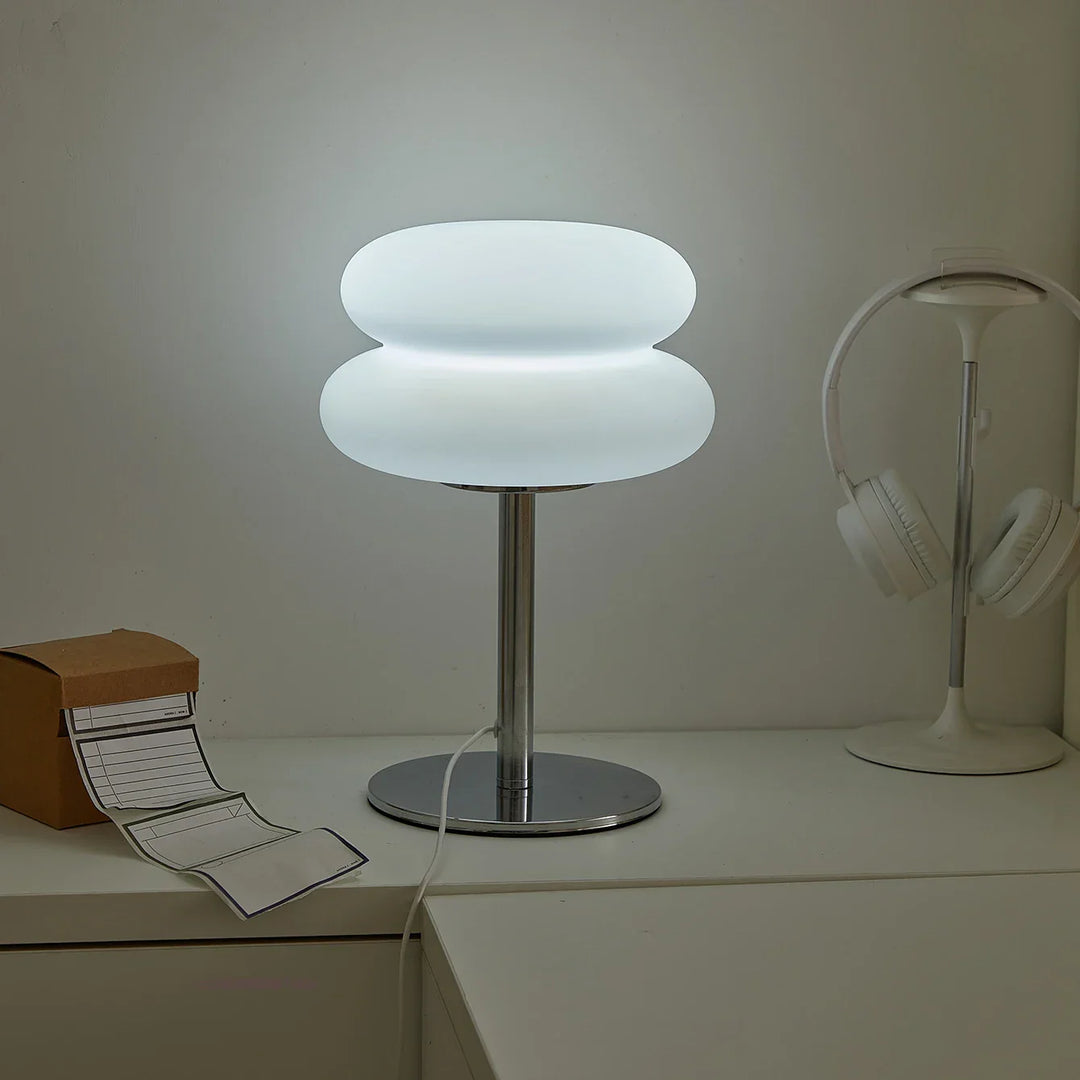 Bauhaus Retro Table Lamp with 9-Level Brightness Dimming | Nordic Mushroom Lamp for Bedroom, Living Room & Office | Kalsten