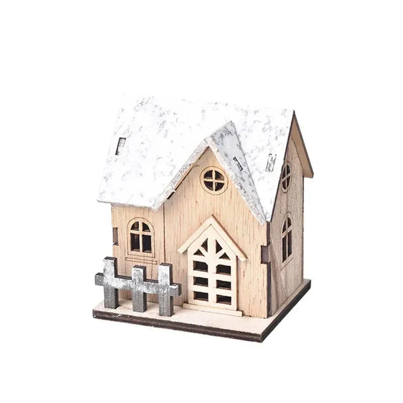 FrostGlitter Christmas Lanterns - Enchanting House-shaped Christmas Decoration for a Magical Atmosphere Kalsten