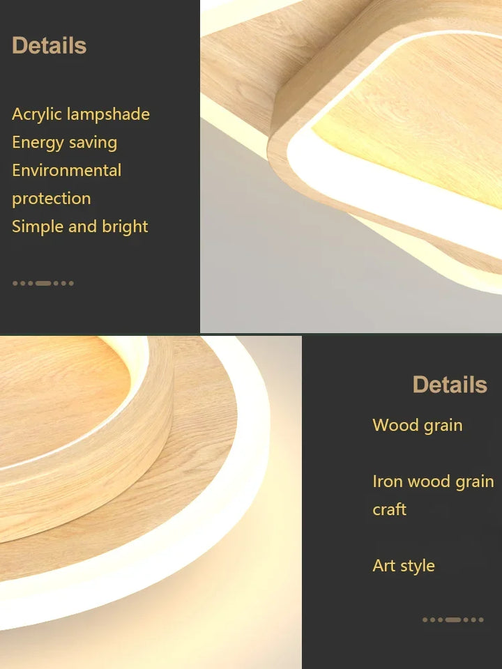 Modern LED Ceiling Lamp - Square Ceiling Light Fixture for Living Room, Stair, Aisle, and More | Kalsten