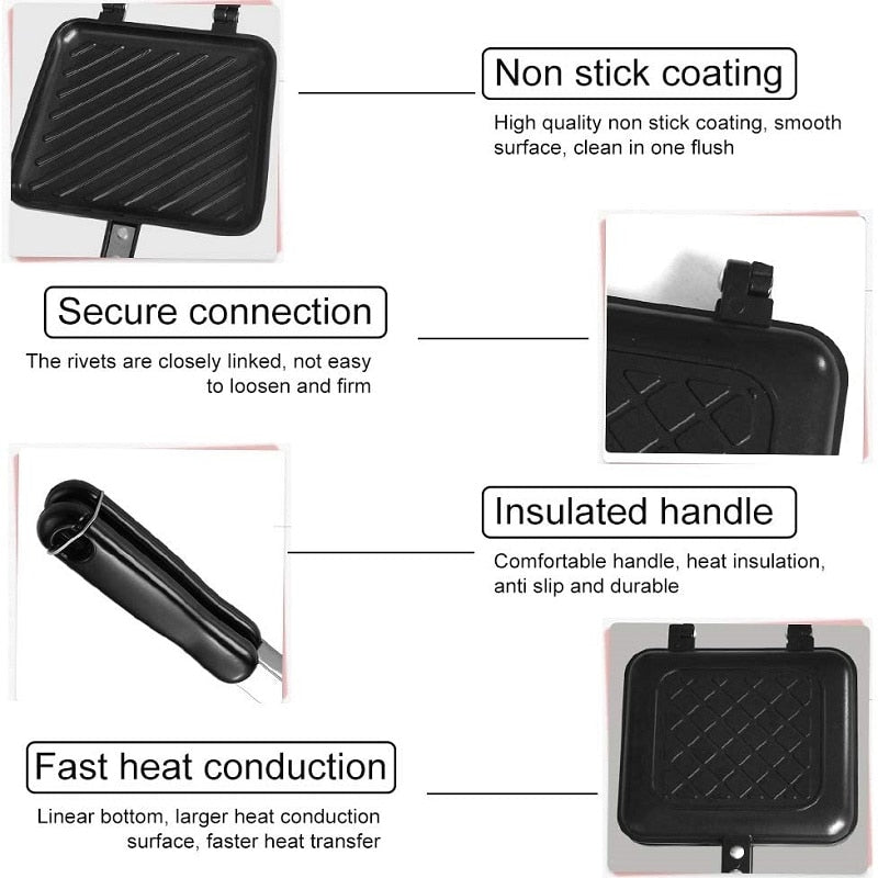 Kalsten | Double Sided Non-Stick Sandwich Maker Pan