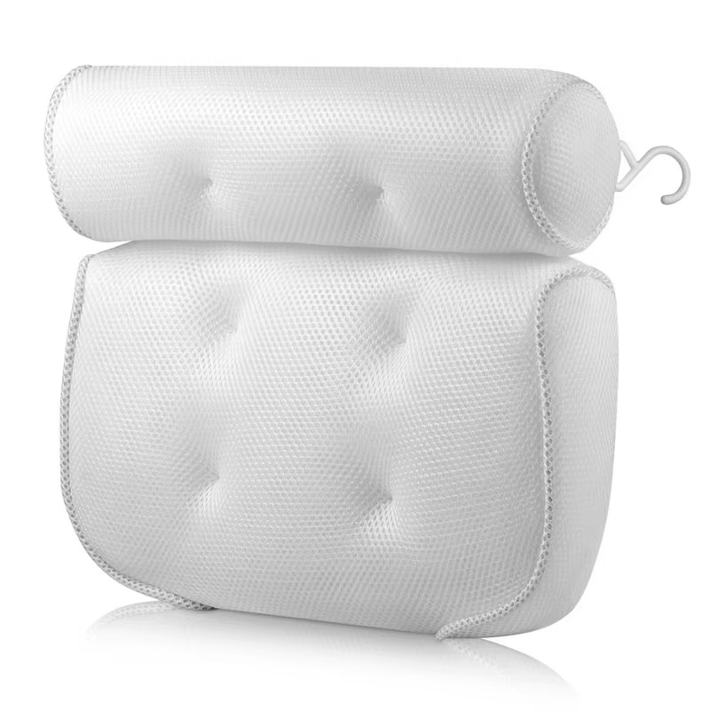 Skanto | Luxurious Bath Spa Pillow with Air Mesh Technology for Neck, Head, and Back Support